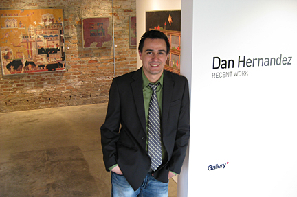 Dan Hernandez posed for a photo in Madhouse Gallery.