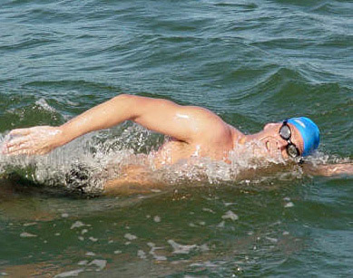 John Muenzer swam the English Channel.