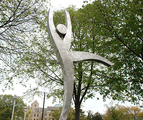 “Dancer,” stainless steel, by James Havens