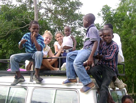 UT graduate student Rachel Powell posed for a photo during a recent mission trip to Haiti.
