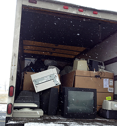 A total of 24,114 pounds of items were collected at the UT electronics recycling drive in February. 