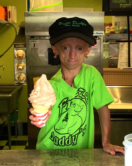 Kaylee Halko served up an ice cream cone at Freeze Daddy's last summer.
