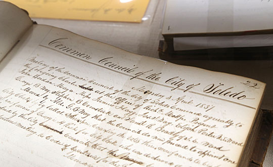 The original Act to Incorporate the City of Toledo, Ohio, from 1837