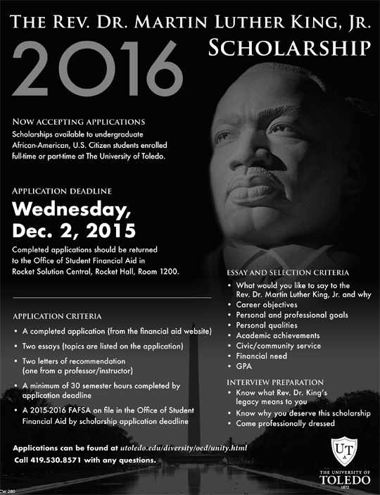 MLK scholarship poster 2015