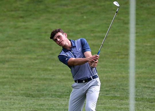 Freshman Thomas Thurloway currently leads the team with a 72.4 stroke average.
