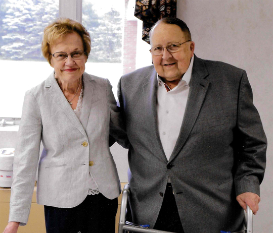 UT alumna Janet Keller and her husband, the Rev. Gerald Keller