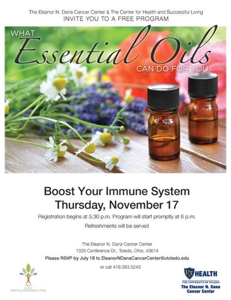 UTH 40 0915 Essential Oils event poster