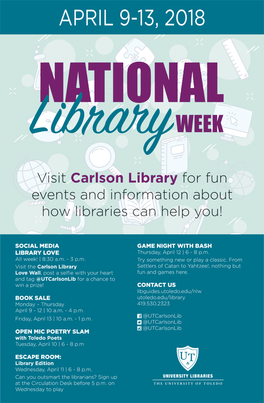 Events planned for National Library Week UToledo News