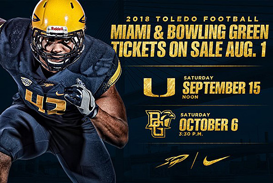 Toledo Football Announces “150 Rocket Challenge” Ticket Promotion