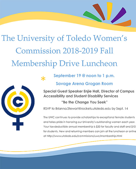 RSVP for University Women’s Commission luncheon UToledo News