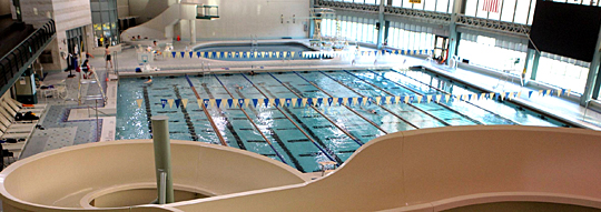 Aquatic area of the Student Recreation Center
