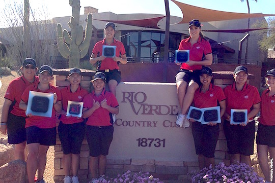 The UT women's golf team scored an 11-stroke victory at the Rio Verde Invitational in Arizona. 