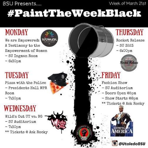 Black Student Union Week Flyer