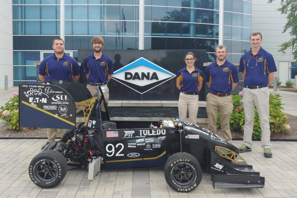 Hannah Haselhuhn and Engineering race car team