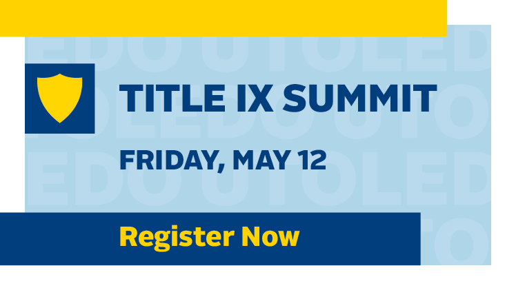 Register by May 1 for 2023 Title IX Summit at UToledo