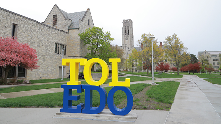 A TOL-EDO sign recently installed on Main Campus.