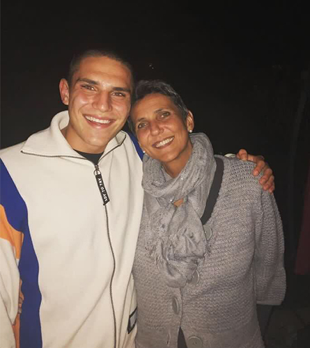 Luis Kleinschnitz and his mom