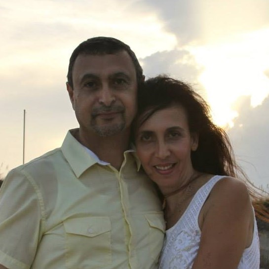 Issam Andoni and his wife, Jihan.