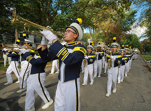 UToledo marching Band during 2023 Homecoming Parade,