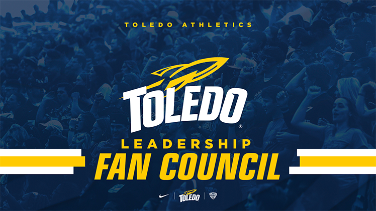 Promotional graphic announcing the creation of the Toledo Athletics Leadership Fan Council.