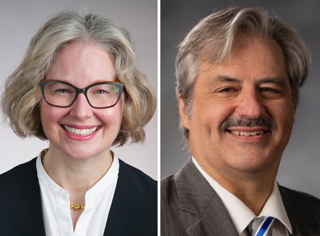 Side-by-side headshots of Dr. Melissa Gregory and Dr. David Simpson.