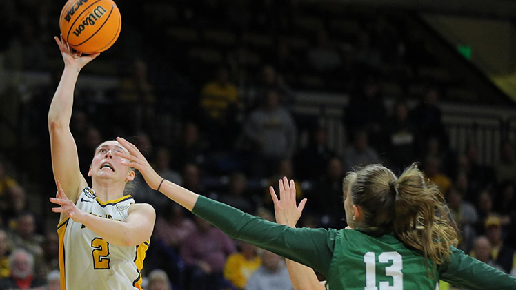 Sophia Wiard scored 15 of her team-high 20 points in the second half to rally the Toledo women's basketball team to a 76-68 victory over Cleveland State in first-round action of the Women's Basketball Invitation Tournament (WBIT) at Savage Arena on Thursday.