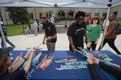 Free free eclipse-viewing glasses also were available to the UToledo community and visitors.
