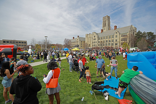 As part of the event, UToledo featured activities, food trucks and more on Centennial Mall before and after the eclipse.