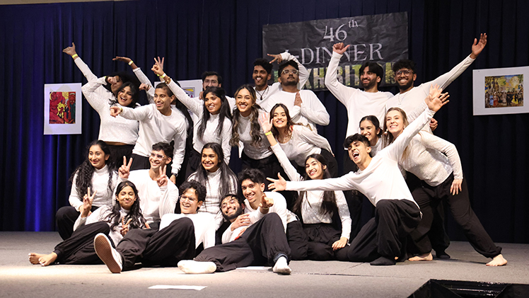 UT Jalwa from India performs during the sold-out 46th annual International Dinner Saturday in Thompson Student Union Auditorium.