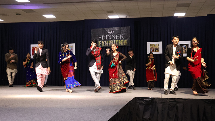 The Nepali Students Association perform during the 46th annual International Dinner Saturday in Thompson Student Union Auditorium.