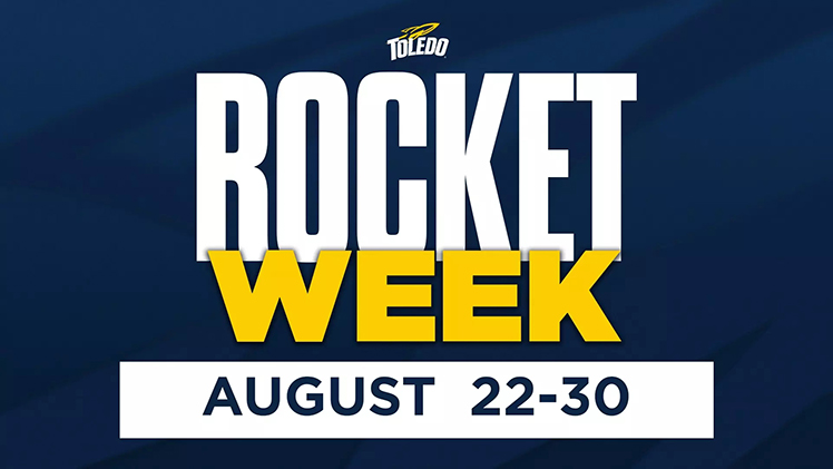 Promotional graphic announcing that Rocket Week, which kicks off the 2024-25 season, runs Aug. 22 through Aug. 30.