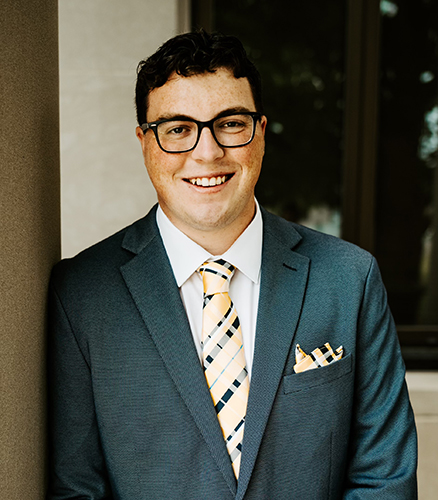 Headshot of Nate Boley, a junior studying professional sales at the John B. and Lillian E. Neff College of Business and Innovation, has been appointed to represent students on The University of Toledo Board of Trustees.