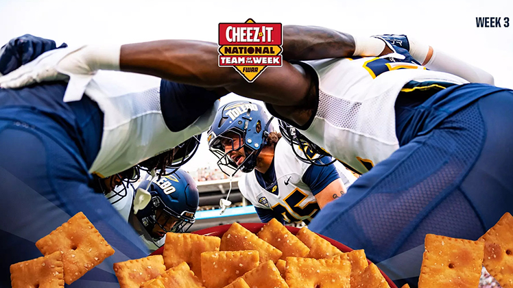 Promotional graphic for the Rockets being chosen as the Cheez-It National Team of the Week by the Football Writers Association of America and the Florida Citrus Bowl following its 41-17 victory at Mississippi State on Saturday.