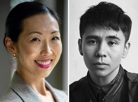 Side-by-side headshots of Dr. Joey S. Kim, an assistant professor in UToledo’s Department of English Language and Literature, and Ocean Vuong, a New York Times best-selling author and photographer.