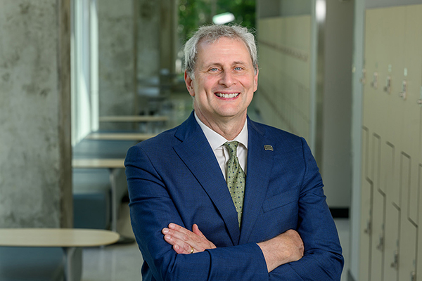 Portrait of Dr. Donald Leo, executive vice president and provost of Ohio University.