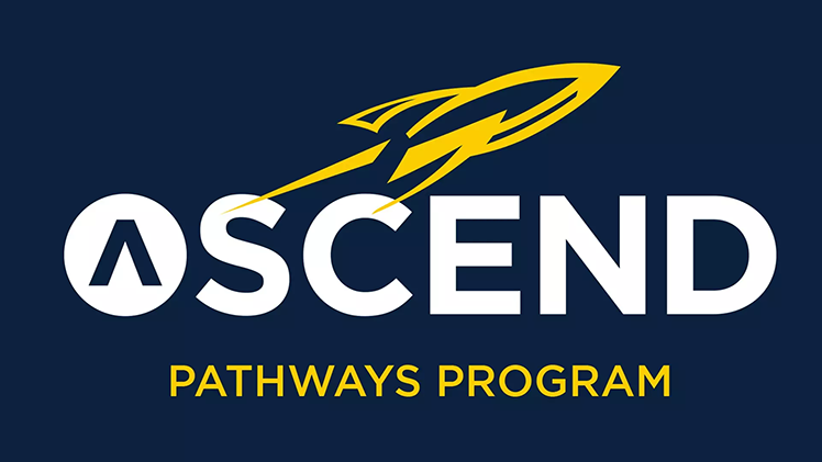 Promotional graphic for the ASCEND Pathways Program with the Toledo rocket on it.