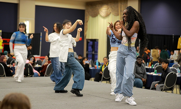 The kPop Dance Team at The University of Toledo performs at Isa I-Village on Thursday at Thompson Student Union Auditorium.