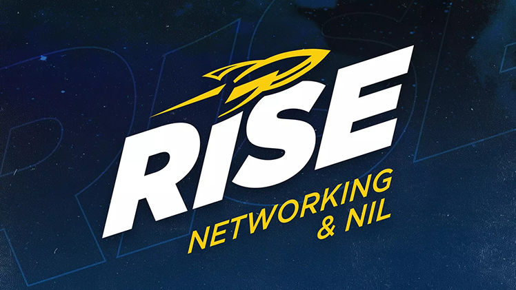 Promotional graphic for the Rockets Rise Networking and NIL event.