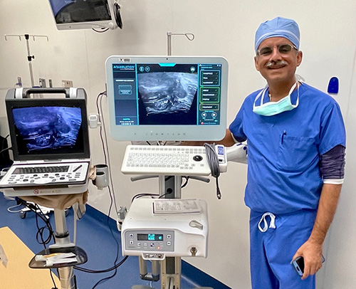 Dr. Puneet Sindhwani, chair of the UTMC Department of Urology, completed the area’s first Aquablation therapy in January. The procedure uses a heat-free water jet to treat the urinary symptoms associated with enlarged prostate.