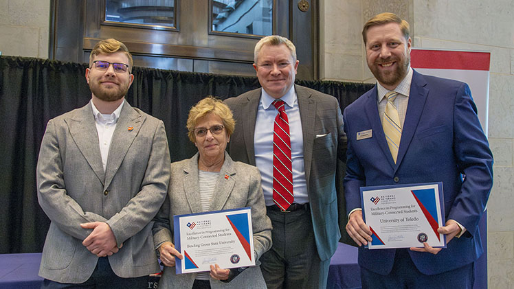 The National Veterans Leadership Foundation in conjunction with the Inter-University Council of Ohio recently recognized the schools jointly with an Excellence in Programming Award.