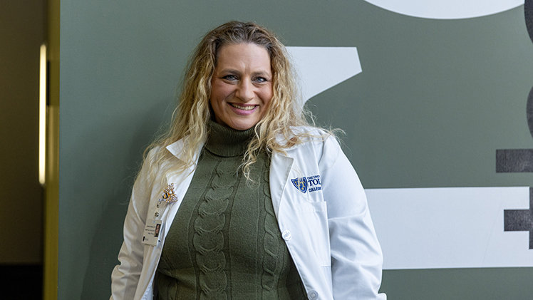 Portrait of UToledo nursing student Jennifer Dahmani, who is set to graduate in May with a post-graduate certificate in the psychiatric mental health nurse practitioner program.