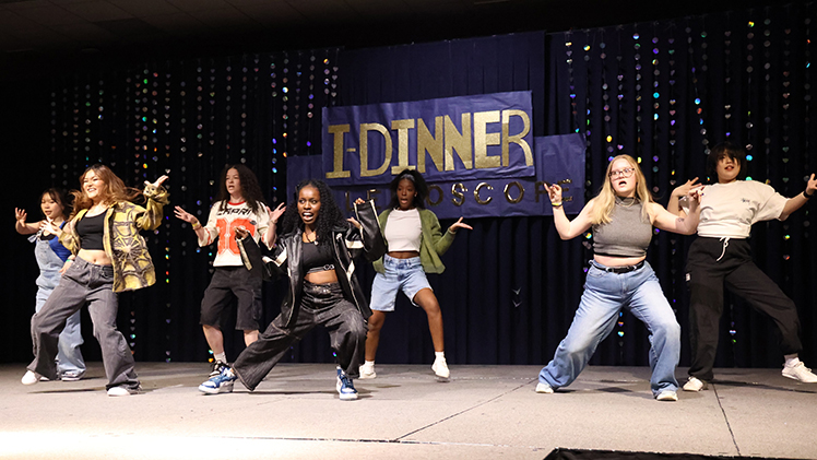 UT Daebak performs during the sold-out 47th annual International Dinner Saturday in Thompson Student Union Auditorium. 