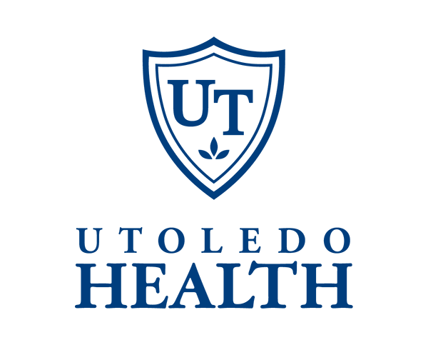 UToledo Health logo, with the words "UToledo Health" and the letters "UT" in a shield above that.
