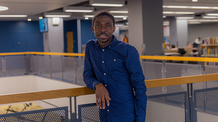 A portrait of UToledo graduate student Daniel Quarcoopome. 
