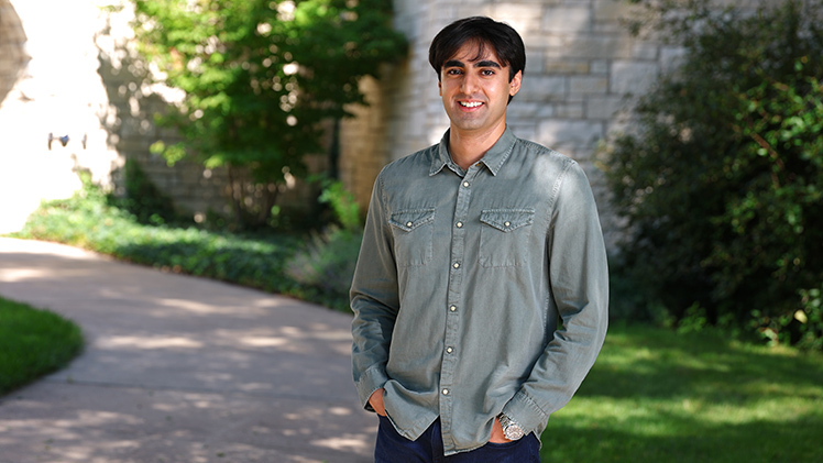 Portrait of Harshil Kothari, a doctoral student studying physics with a concentration in astrophysics.