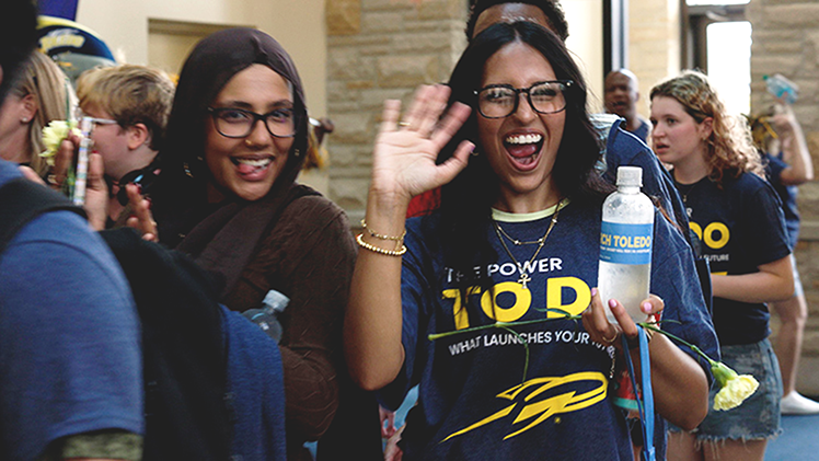 Video still from a video compilation of Welcome Week.