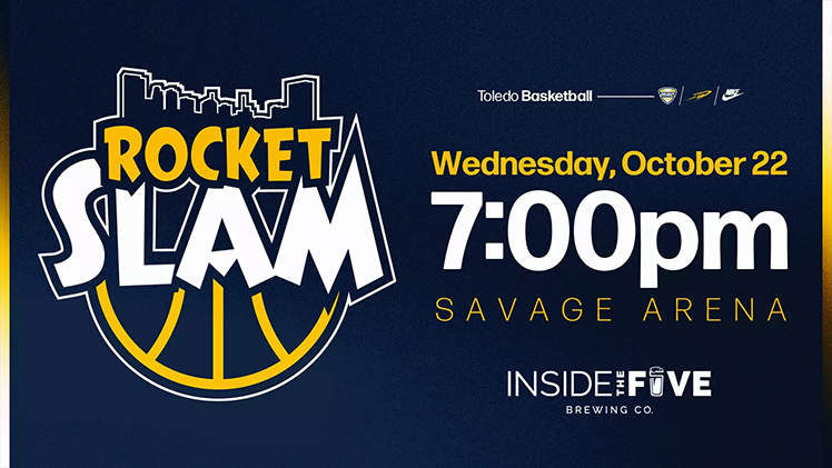 Graphic for the inaugural Rocket Slam event presented by Inside the Five Brewing Company in Savage Arena on Wednesday, Oct. 22, at 7 p.m.