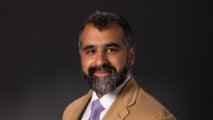 Headshot of Dr. Nasser Hussain, an assistant professor of anthropology at New College of Florida.