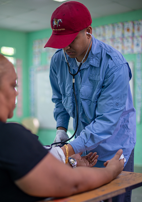 Shawn Monteiro has helped raise over $10,000 for charity and clinically care for hundreds of patients in need including on a trip to Panama last January as part of a group with the UToledo chapter of Global Medical Brigades.