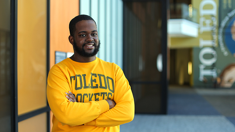 Portrait of Jeremiah Jefferson, , who graduates Saturday, Dec. 13, 2025, with a bachelor of arts degree in media communication